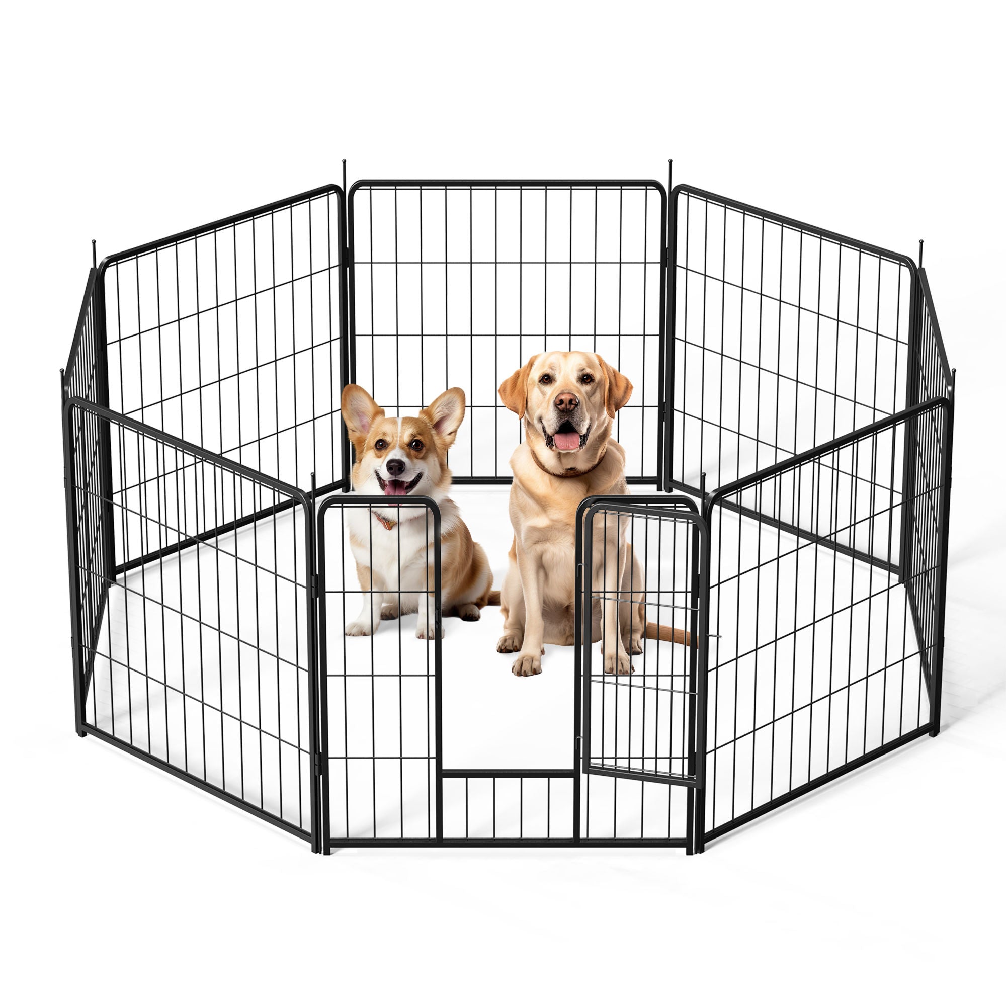 Dog Playpen Indoor Outdoor, 24" Height Doba as Pic